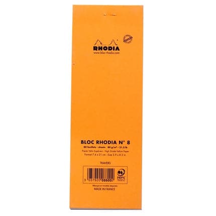 Rhodia No. 8 Head Stapled Pad (74 X 21mm, Lined) - Image 3