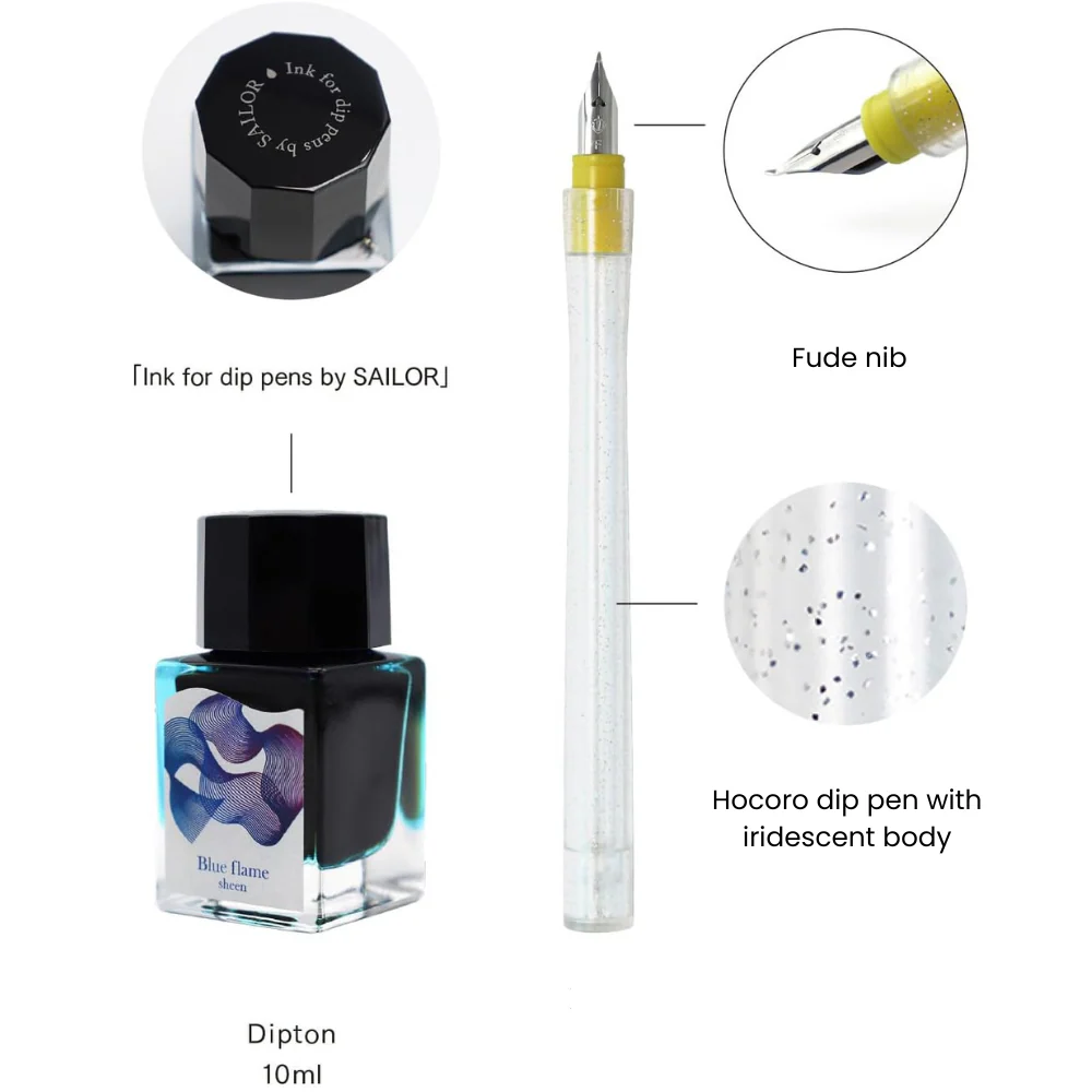 Sailor Dipton + Hocoro Dip Pen Ink Set - Image 2