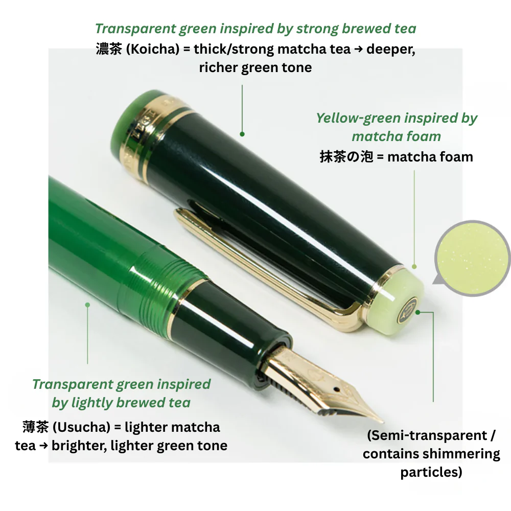 Sailor ProGear Fountain Pen - Japanese Tea Ceremony Matcha Limited Edition FP - Image 4