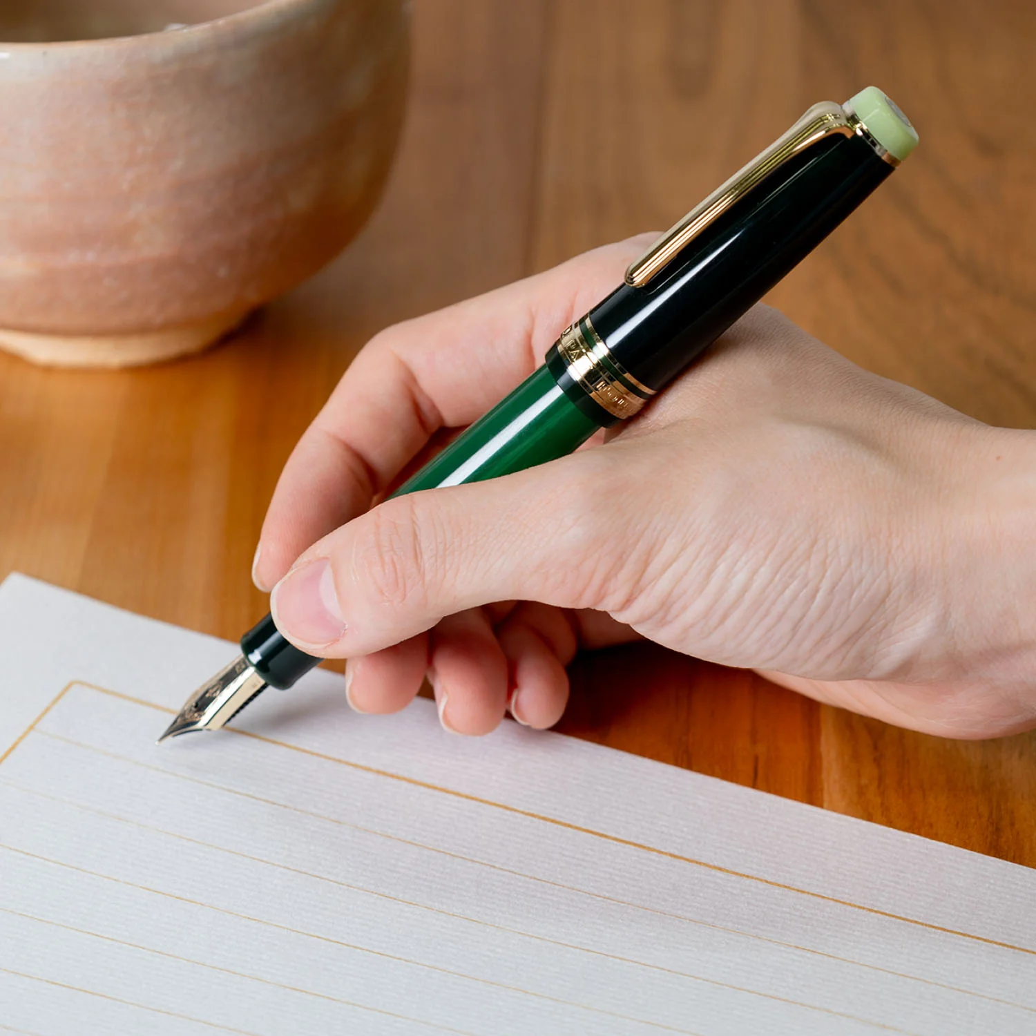 Sailor ProGear Fountain Pen - Japanese Tea Ceremony Matcha Limited Edition FP - Image 7