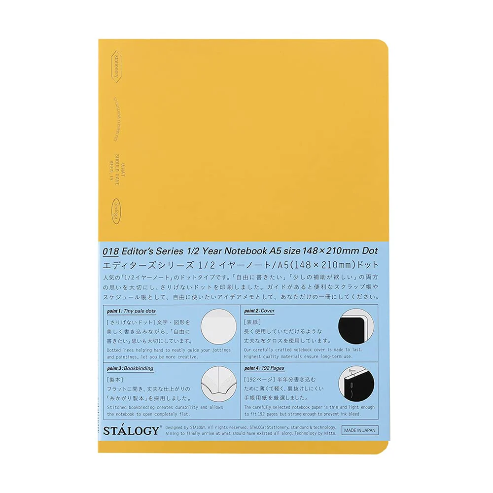 Stalogy 1/2 Year Notebook A5 (Dot Grid Paper) - Image 4