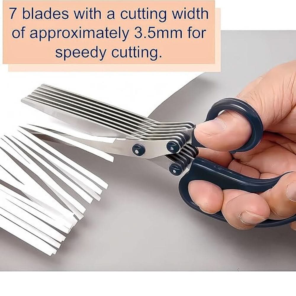 Sun-Star 7 Blades Shredder Scissors - 200mm Multi-Strip Cutting Tool - Image 6