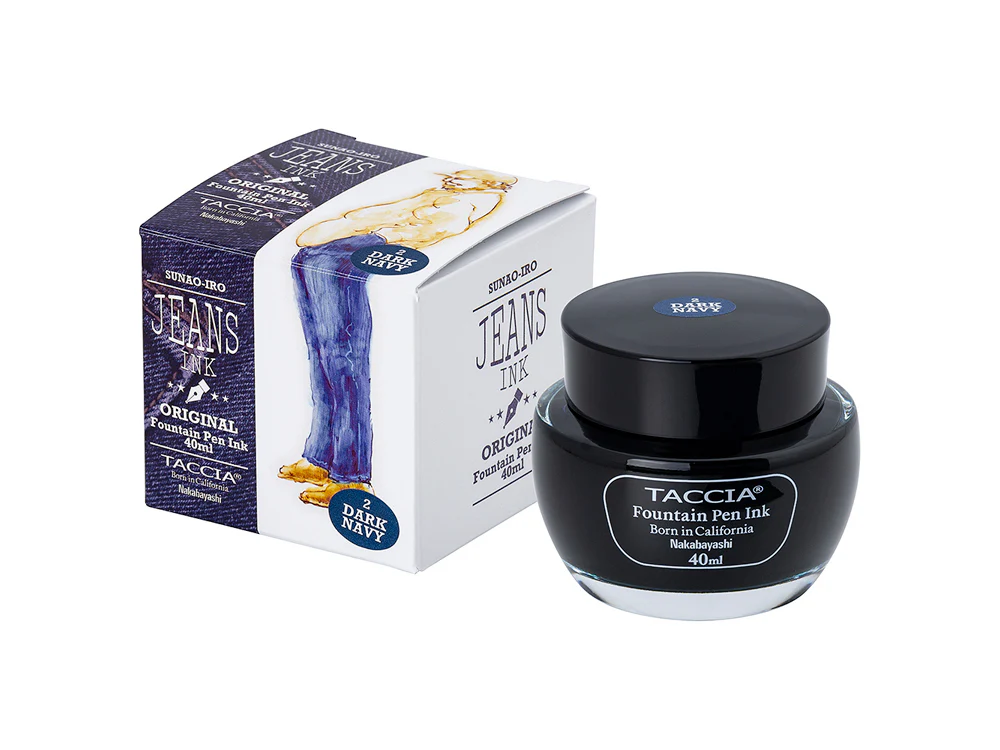 Taccia Fountain Pen Ink Bottle Jeans Denim Colours 40ml - Image 5