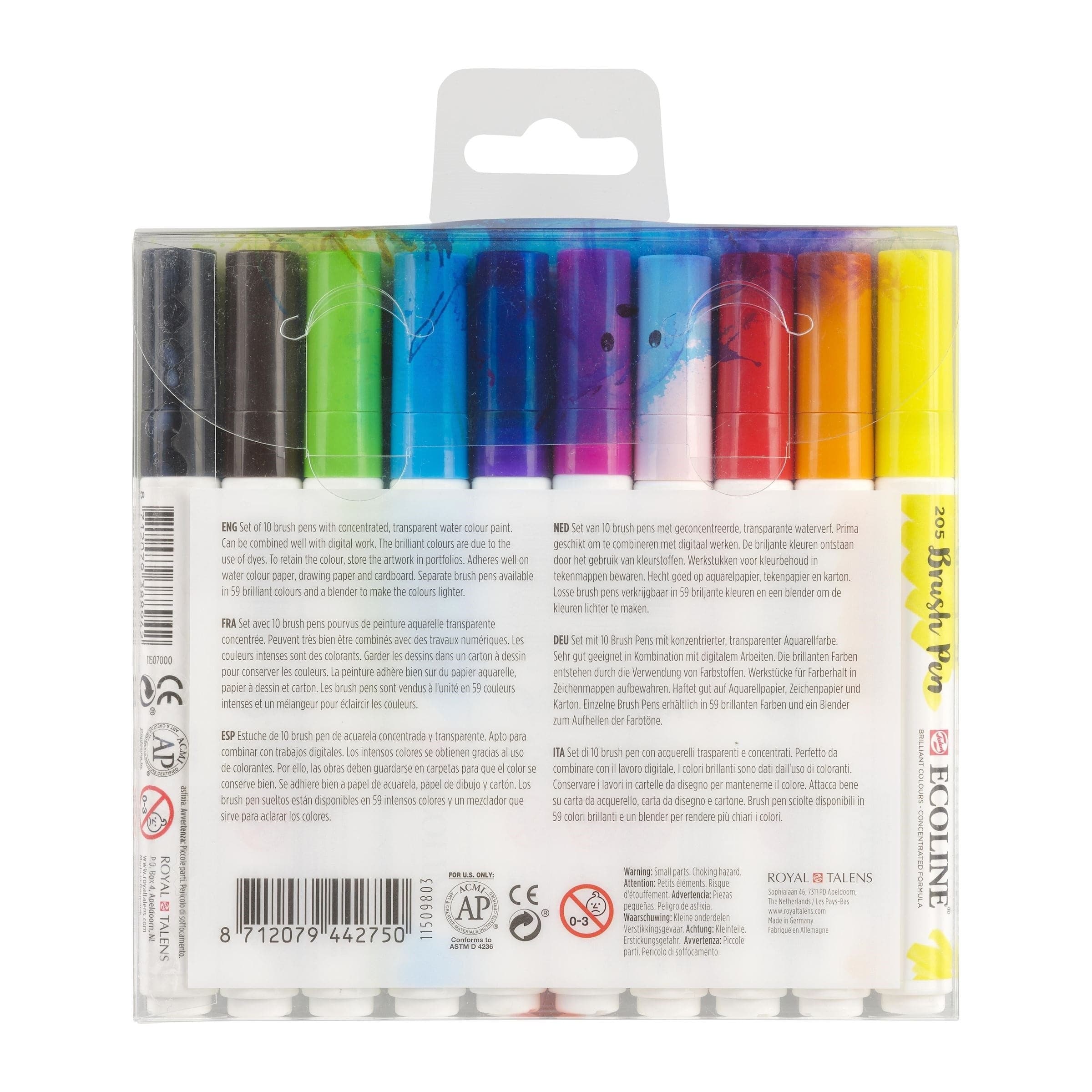 Talens Ecoline Brushpen, Set of 10, Bright - Image 5