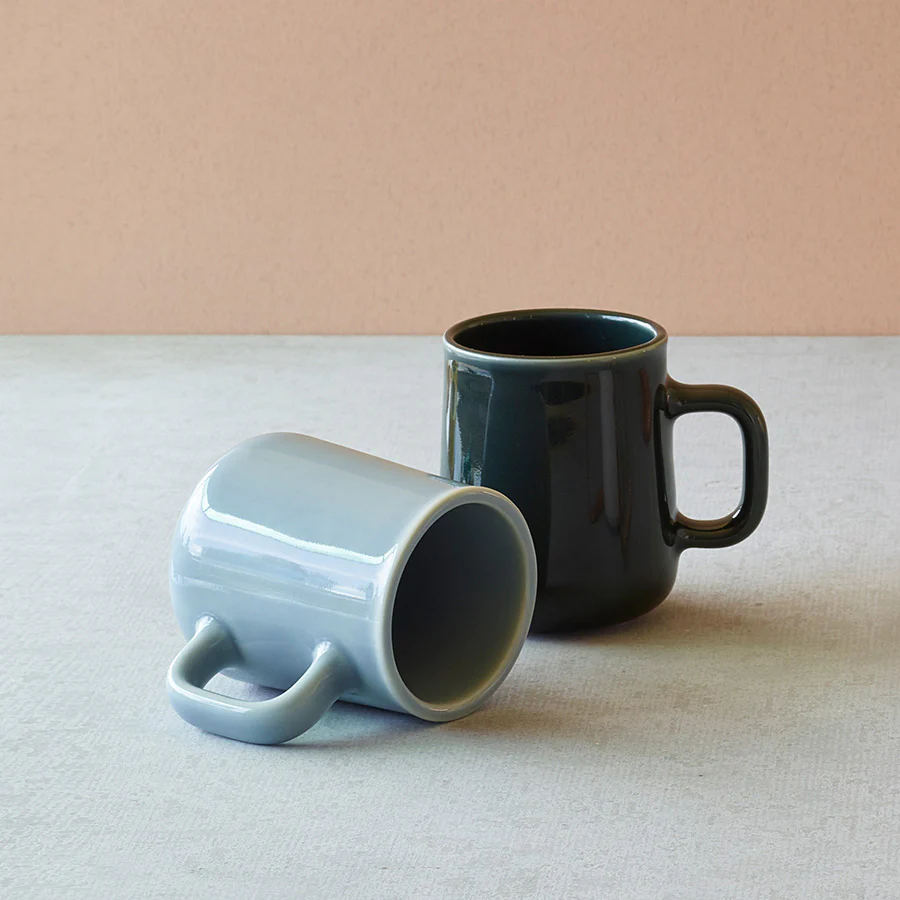 Toast Living - H.A.N.D - Mug 300ml Midnight Grey - Set of 2 - Image 2