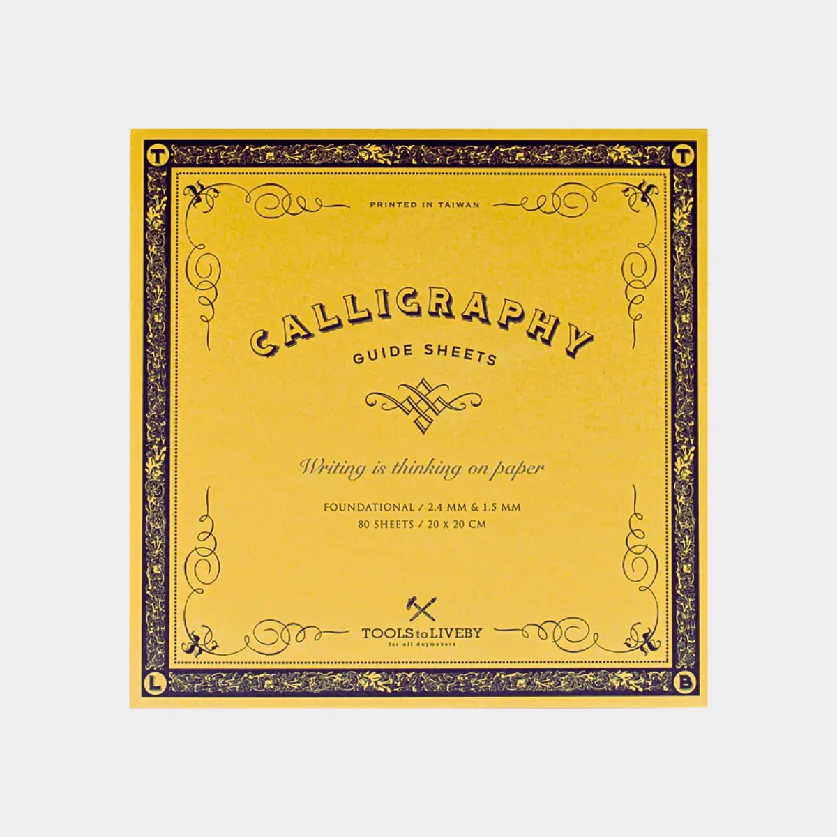 Tools To Live By Calligraphy Practice Notebook — Chancery Cursive