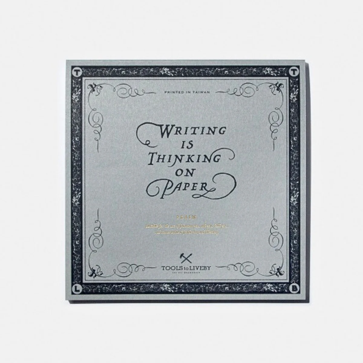 Tools To Live By Calligraphy Practice Notebook Plain