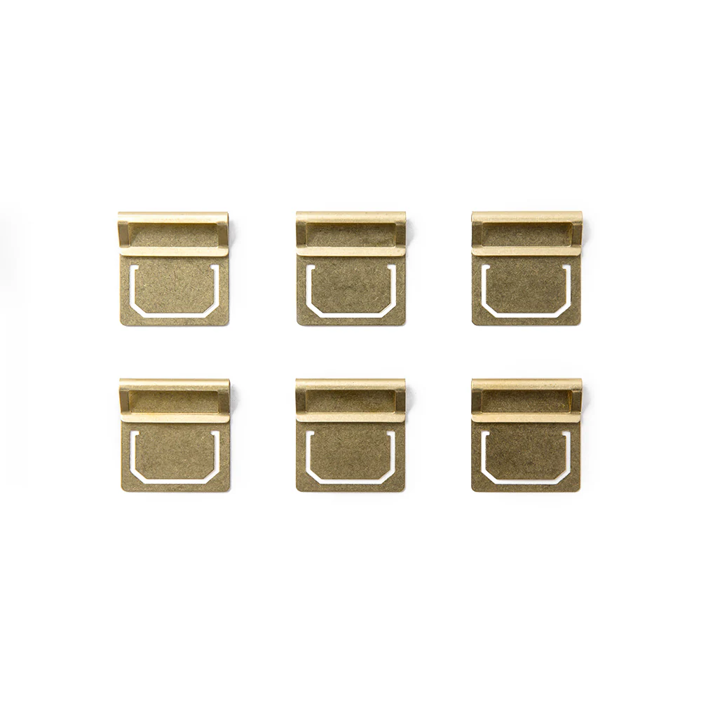 TRAVELER'S Company Brass Index Clips – Set of 6 - Image 3
