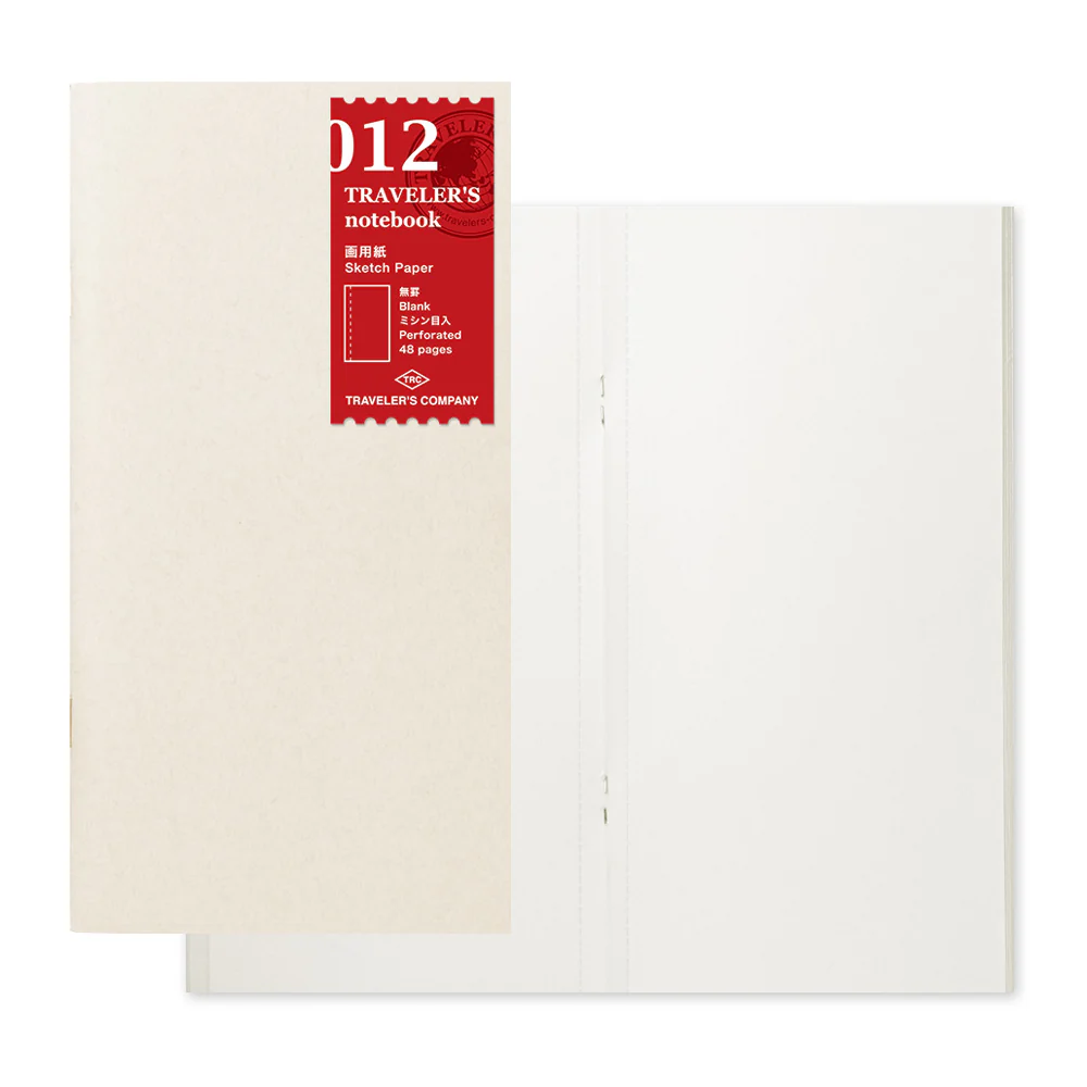 TRAVELER'S Company Notebook Refill 012 [Sketch Paper]