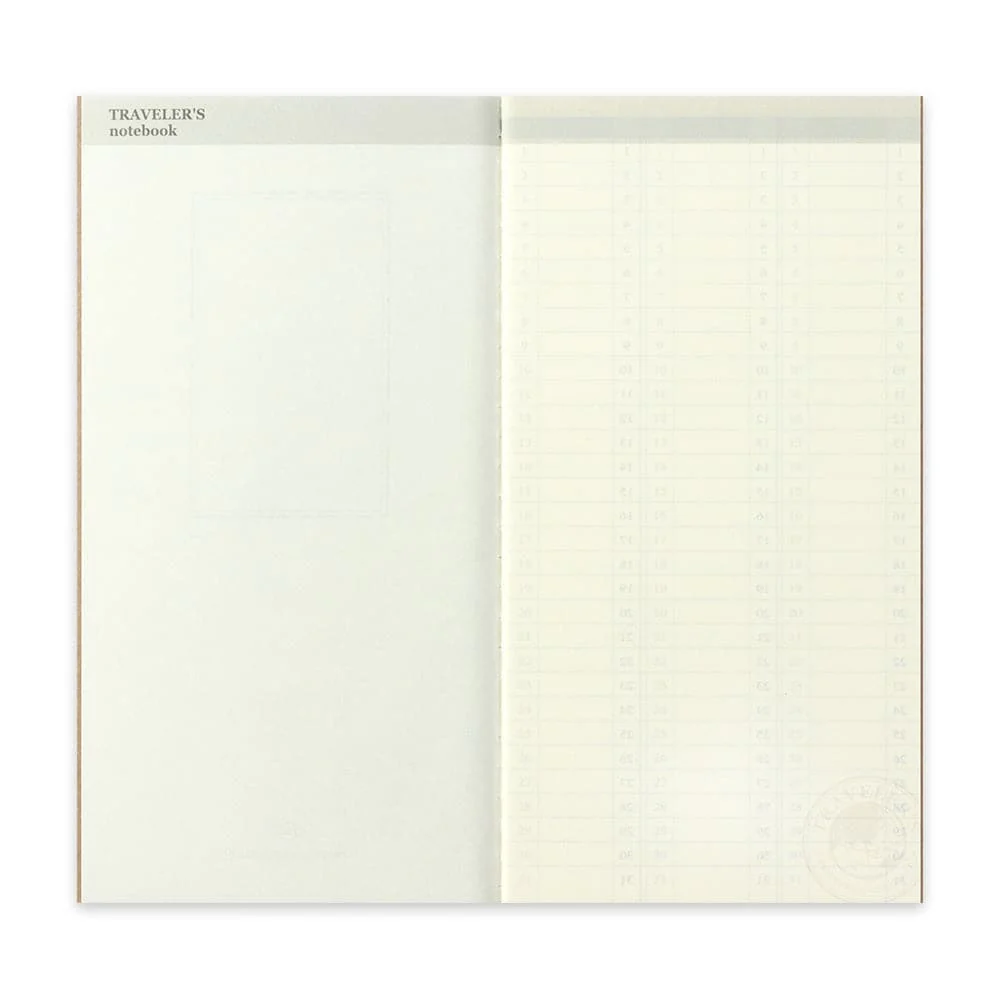TRAVELER'S Company Notebook Refill 018 [Weekly Vertical Free Diary] - Image 3