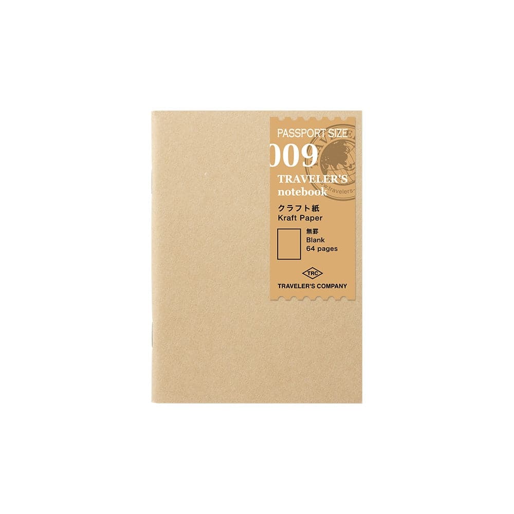 TRAVELER'S Company Passport Notebook Refill 009 [Kraft Paper] - Image 2