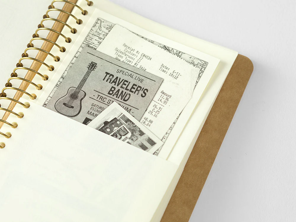 TRAVELER'S Company Spiral Ring Notebook [A6 Paper Pocket] - Image 7