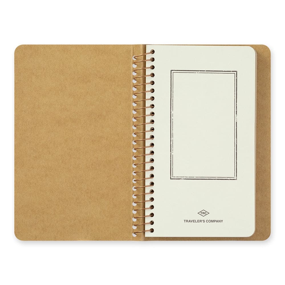TRAVELER'S Company Spiral Ring Notebook A6 Slim [DW Kraft] - Image 2