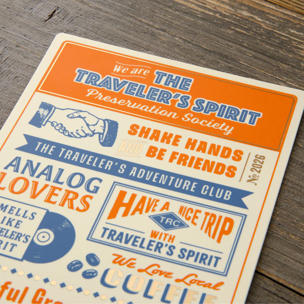 Traveler's Notebook Plastic Sheet 2026 Edition - Regular Size - Image 3