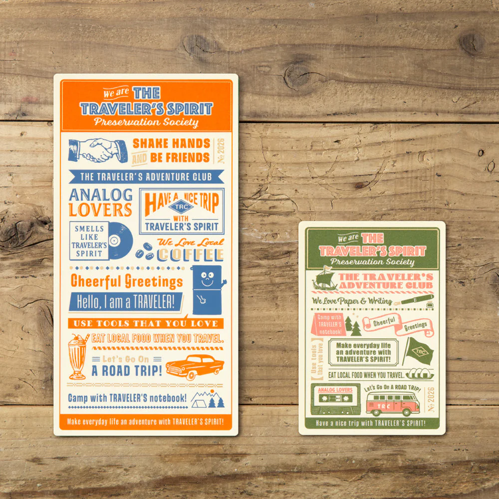Traveler's Notebook Plastic Sheet 2026 Edition - Regular Size - Image 5