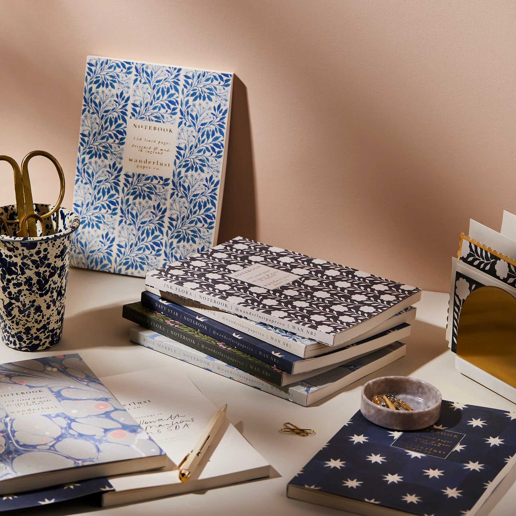 Wanderlust Blue Flora Notebook - Image 3