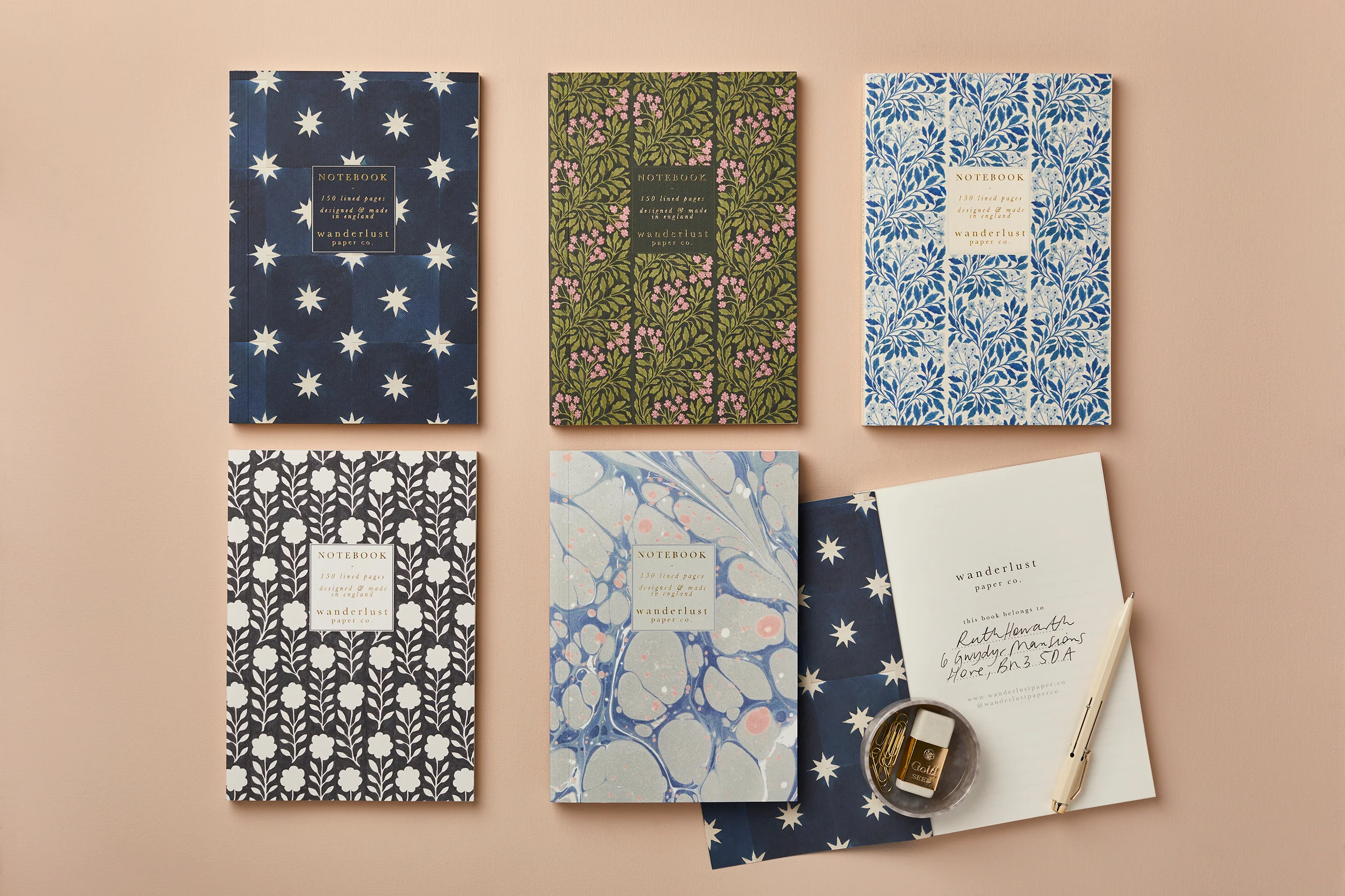 Wanderlust Blue Marble Notebook - Image 3