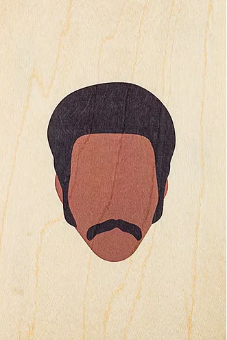 WOODHI Wooden Postcard - 70's Movie Icons Shaft