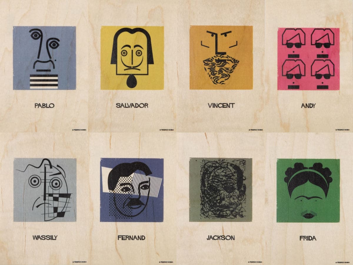 WOODHI Wooden Postcard - Portrart Marcel - Image 3