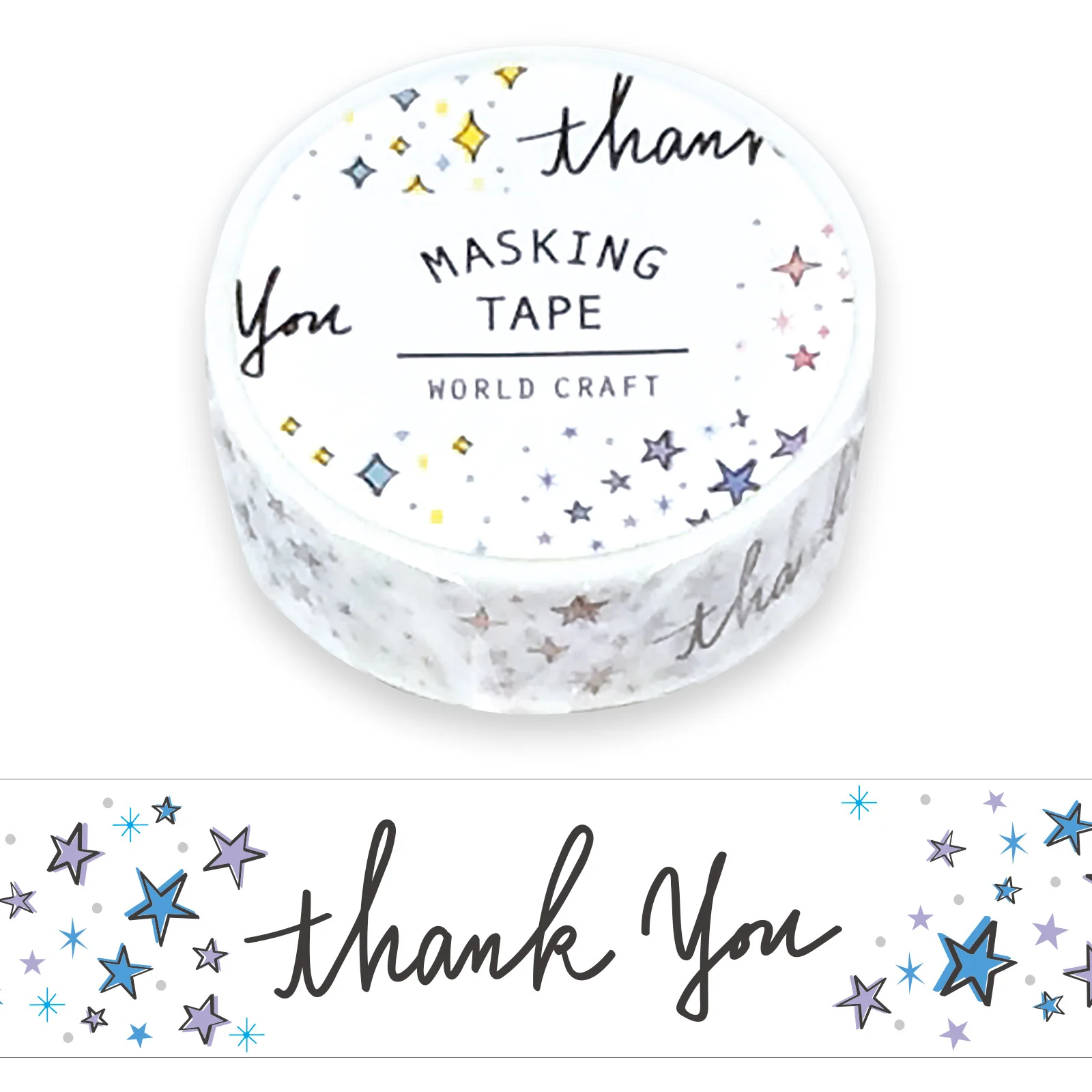 World Craft 15mm Masking Tape - Thank You