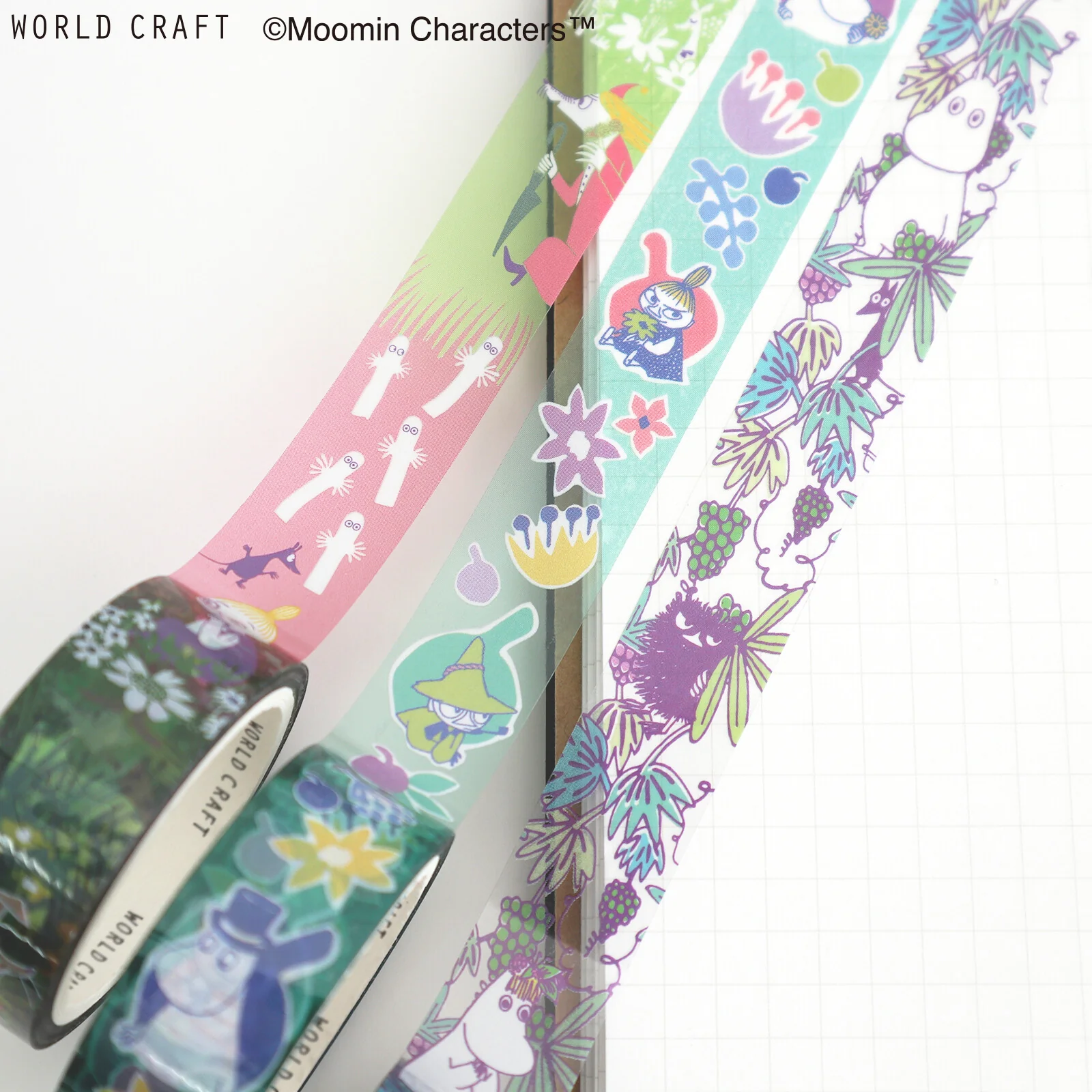 World Craft 15mm Moomin Clear Film PET Tape - Flower PU - Image 3