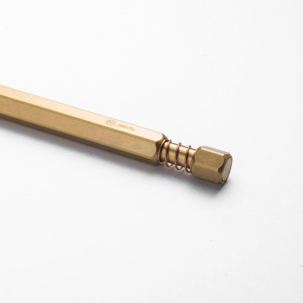 Ystudio Brass Ballpoint Pen [Spring Mechanism] - Image 3