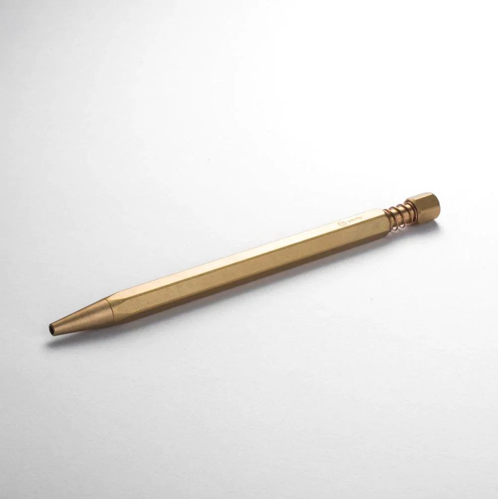 Ystudio Brass Ballpoint Pen [Spring Mechanism] - Image 4