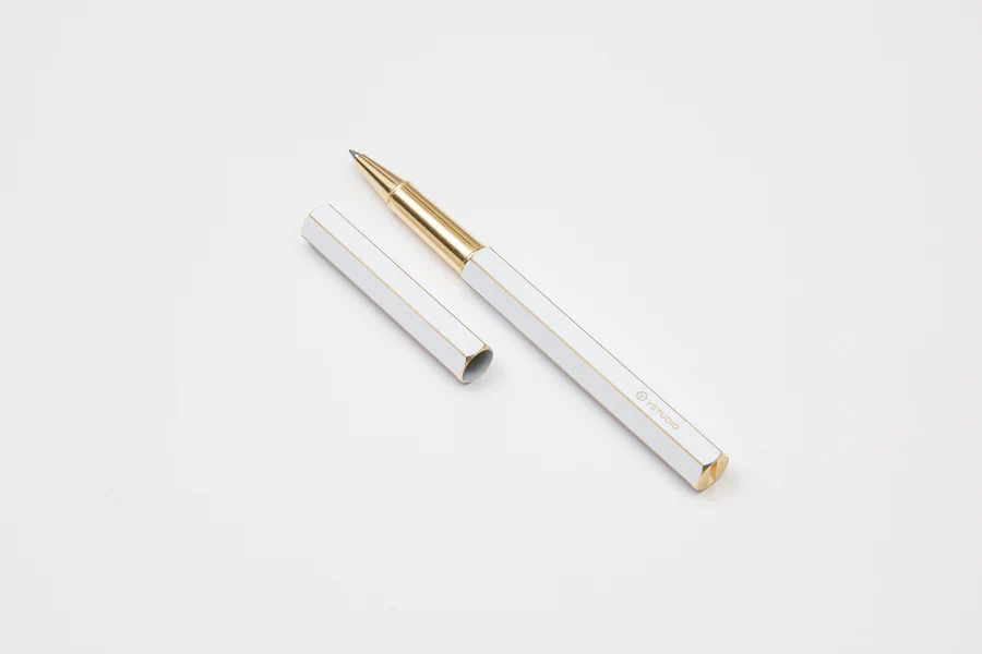 ystudio Brassing - Rollerball Pen (White) - Image 2