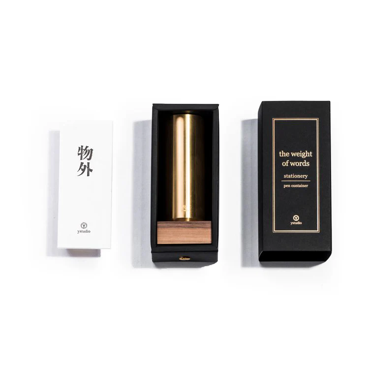 ystudio Classic Brass Pen Container - Image 2