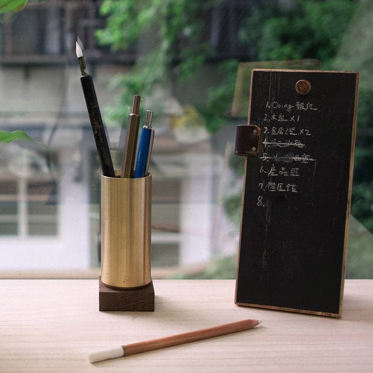 ystudio Classic Brass Pen Container - Image 4