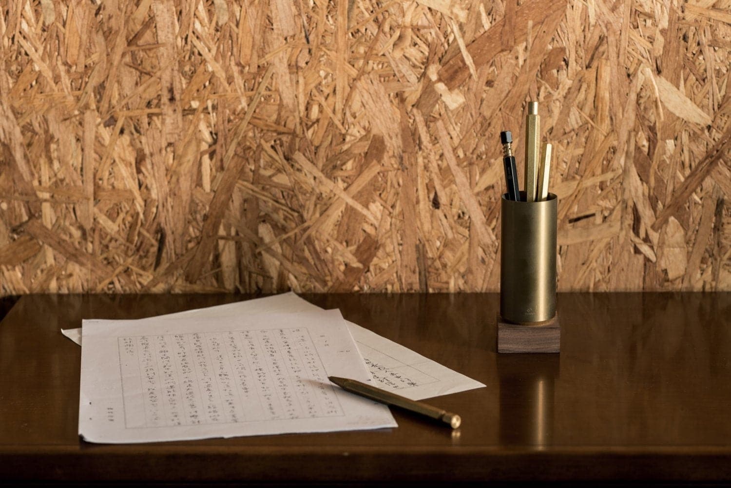 ystudio Classic Brass Pen Container - Image 5