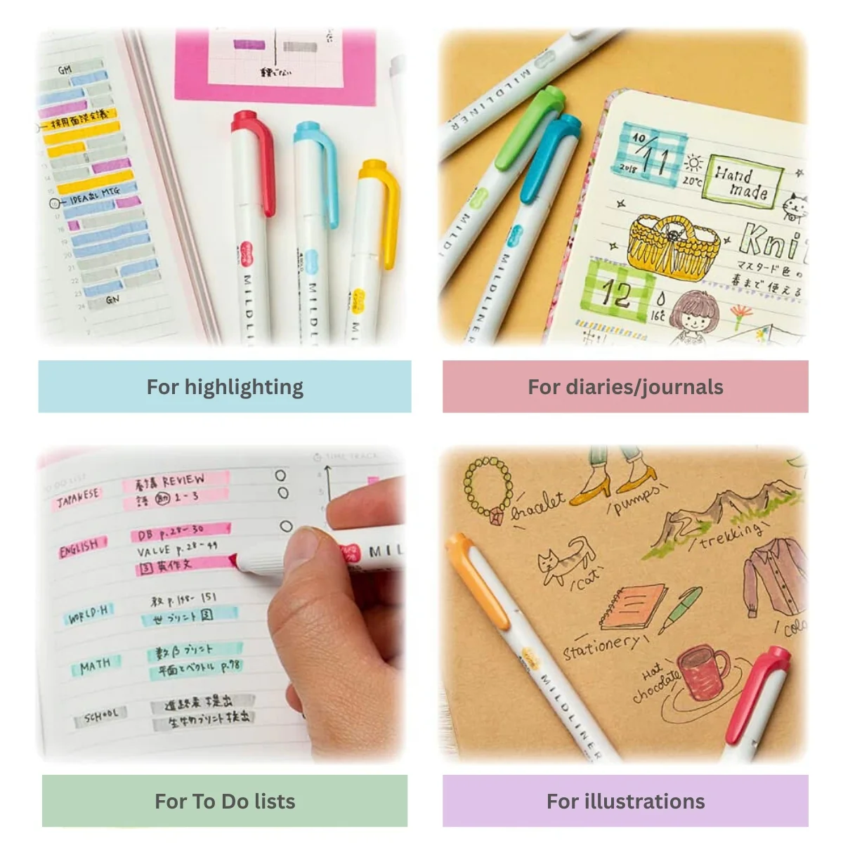 Zebra Mildliner Highlighter Set of 5 (New 2025 Colours) - Image 4