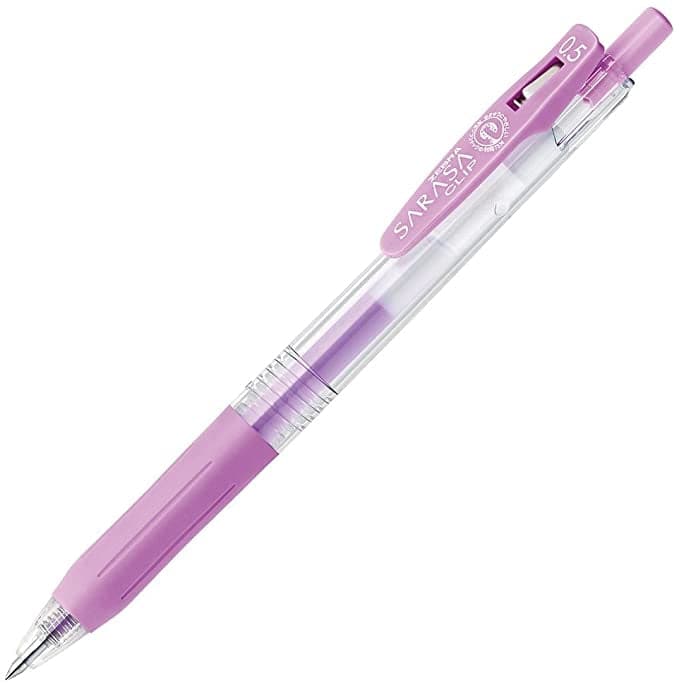 Zebra Sarasa Clip Ballpoint Gel Pen - Milk Colours (Pastels) - Image 3